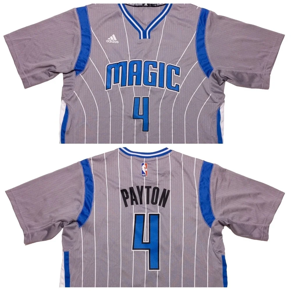 ADIDAS Orlando Magic Elfrid Payton NBA Jersey Short Sleeves Gray Large L